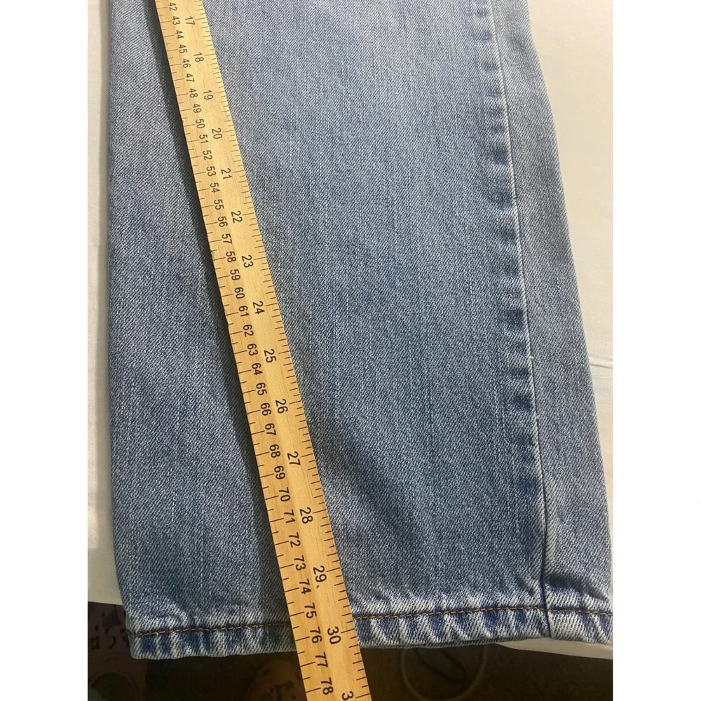 Levis 505 Regular Fit Jeans Mens 38x32 Blue Denim Straight Leg 100% Cotton